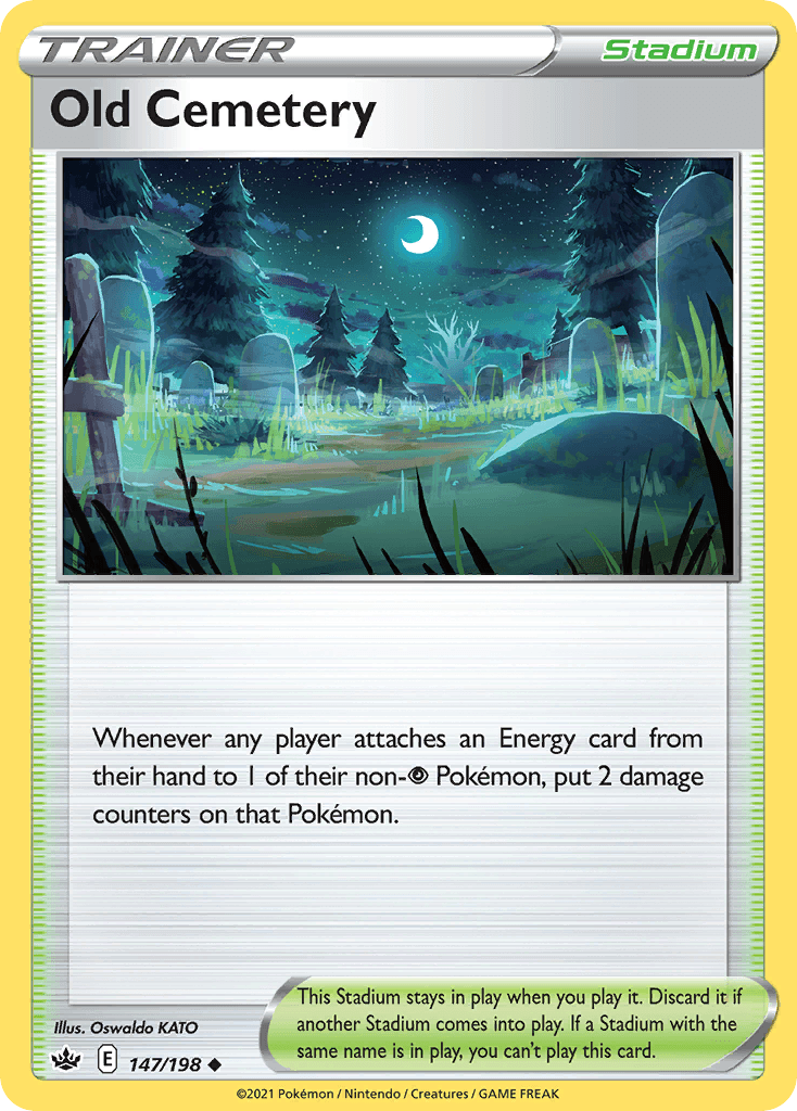 Old Cemetery Chilling Reign card