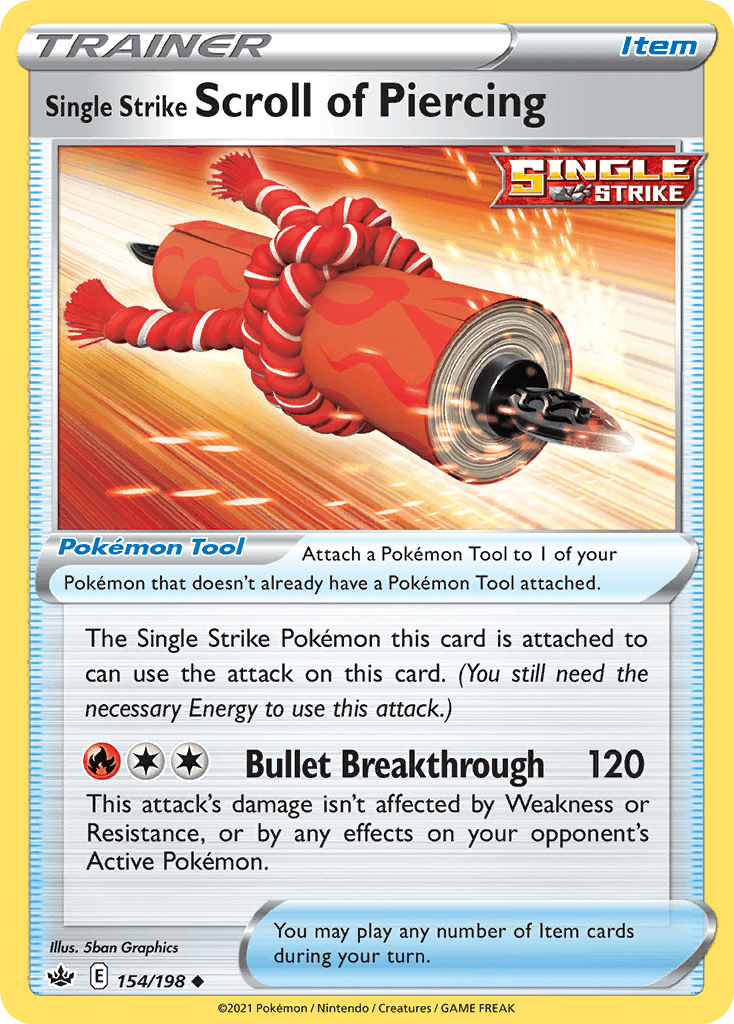 Single Strike Scroll of Piercing Chilling Reign card