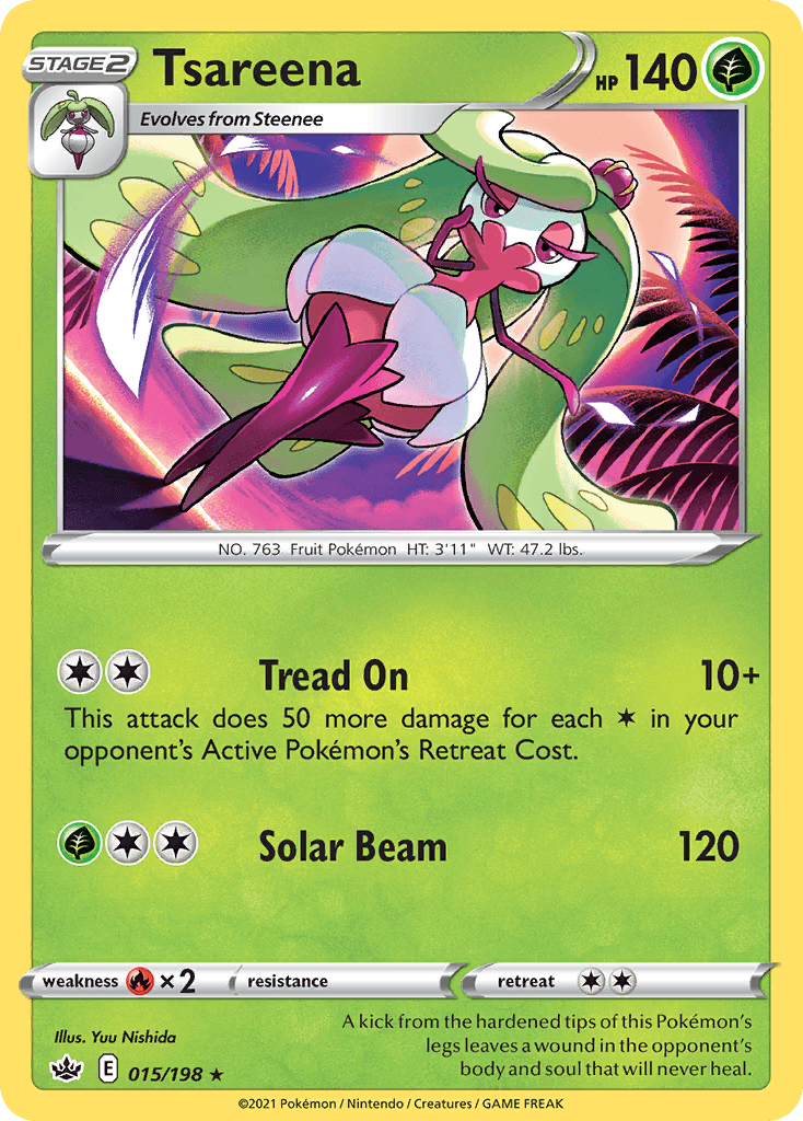 Tsareena Chilling Reign card