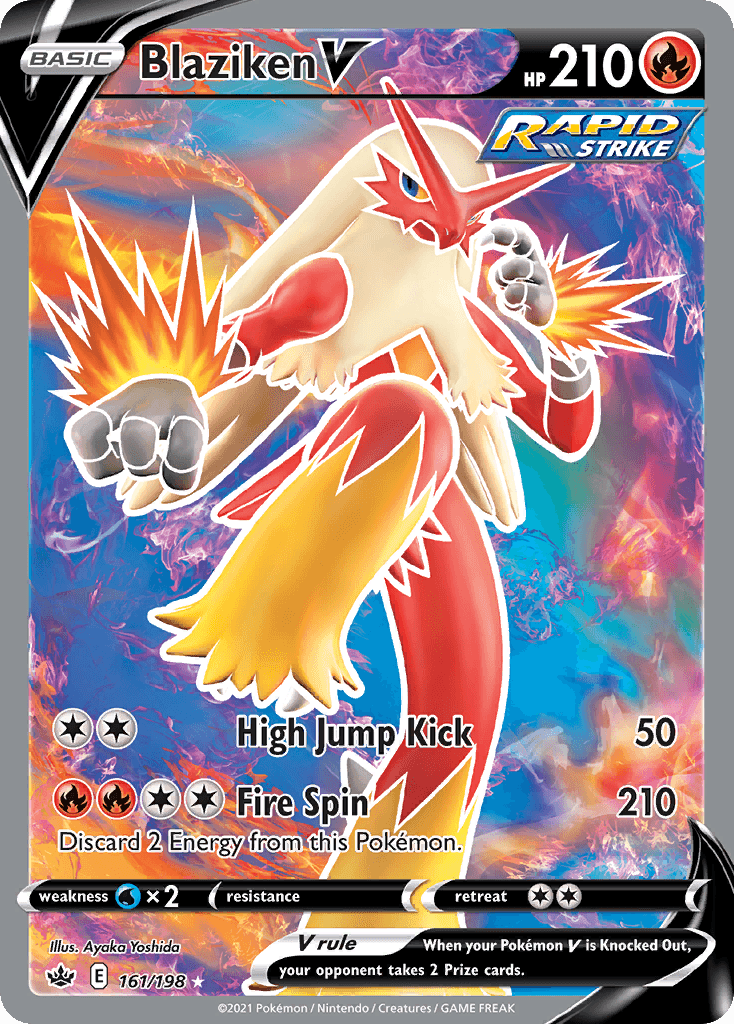 Blaziken V Chilling Reign card