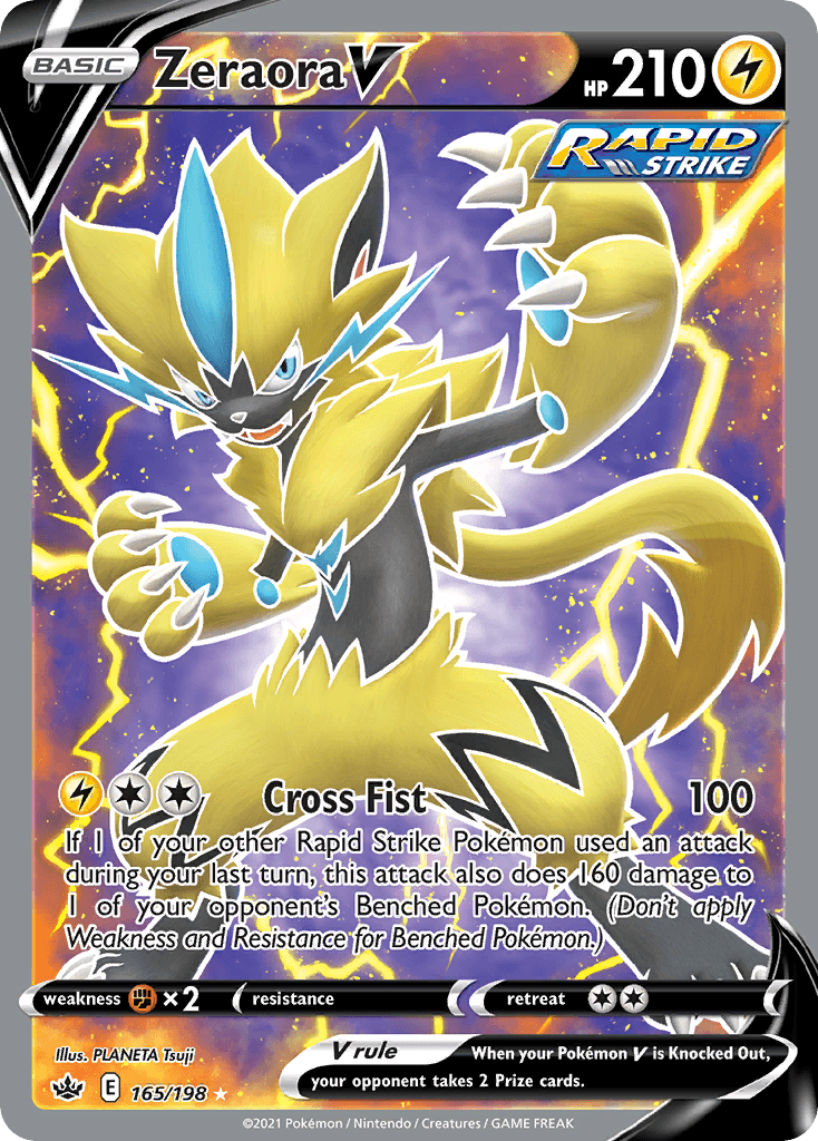 Zeraora V Chilling Reign card