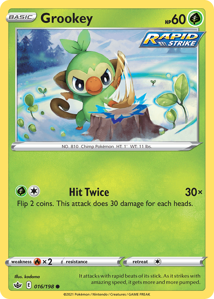 Grookey Chilling Reign card