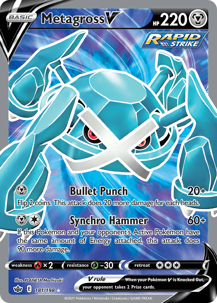 Metagross V Chilling Reign card