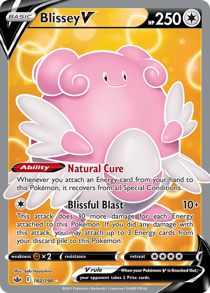 Blissey V Chilling Reign card