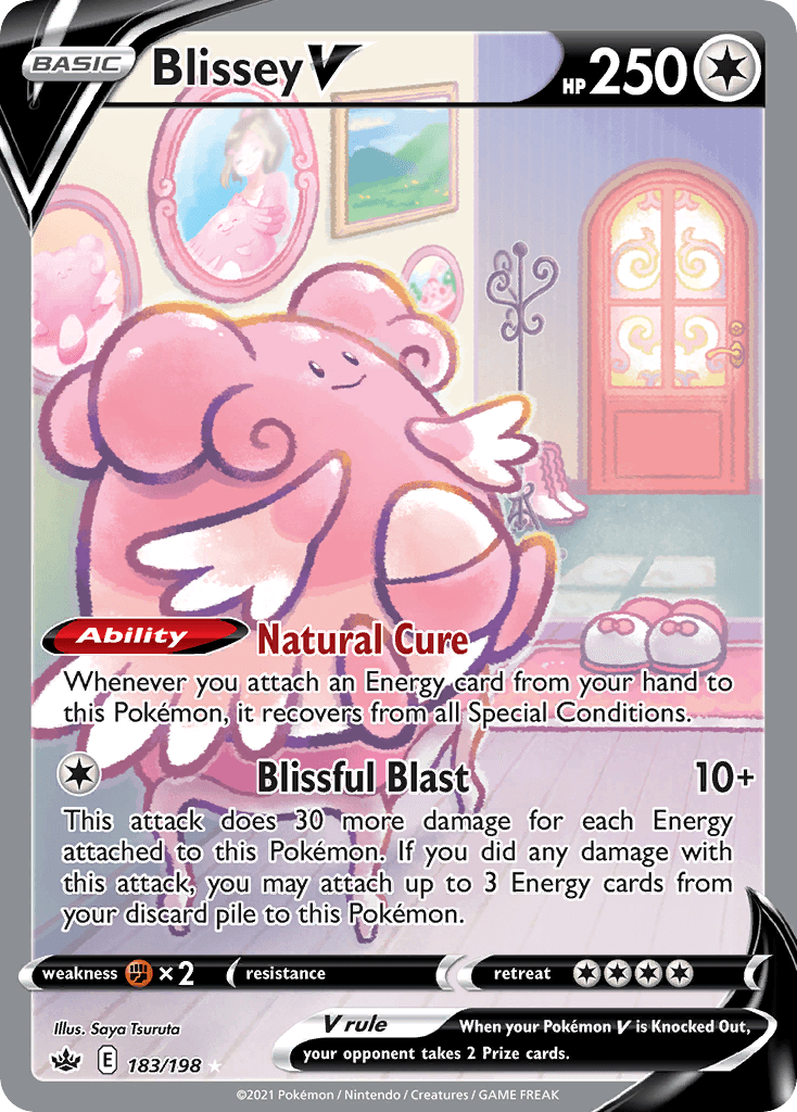 Blissey V Chilling Reign card