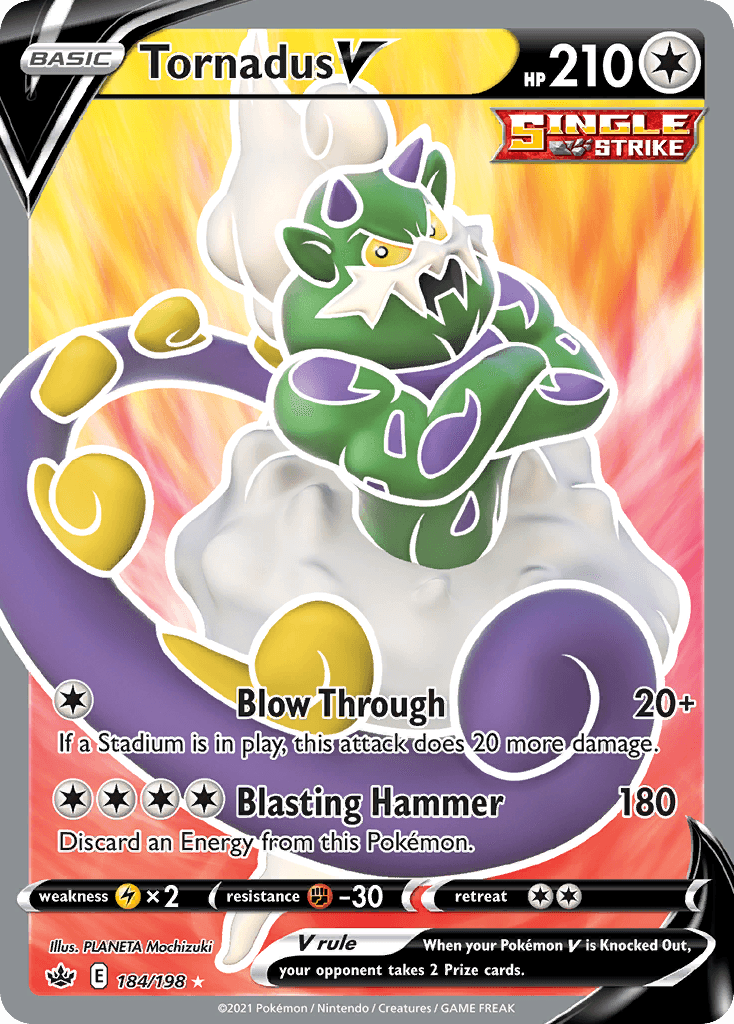 Tornadus V Chilling Reign card