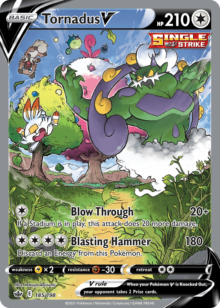 Tornadus V Chilling Reign card