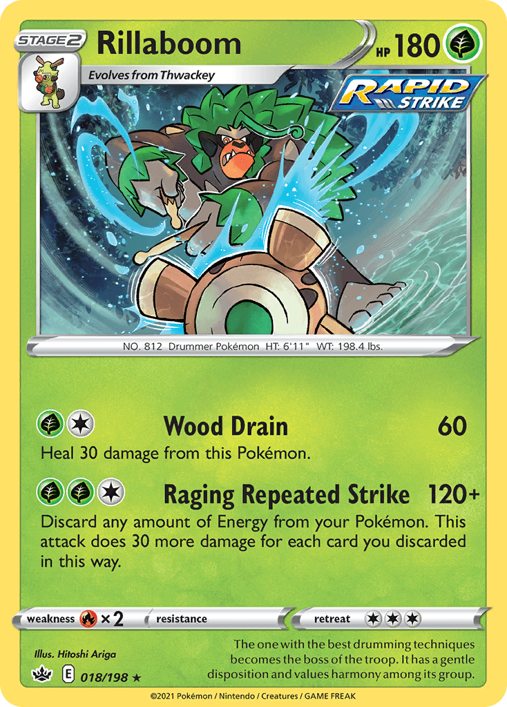 Rillaboom Chilling Reign card