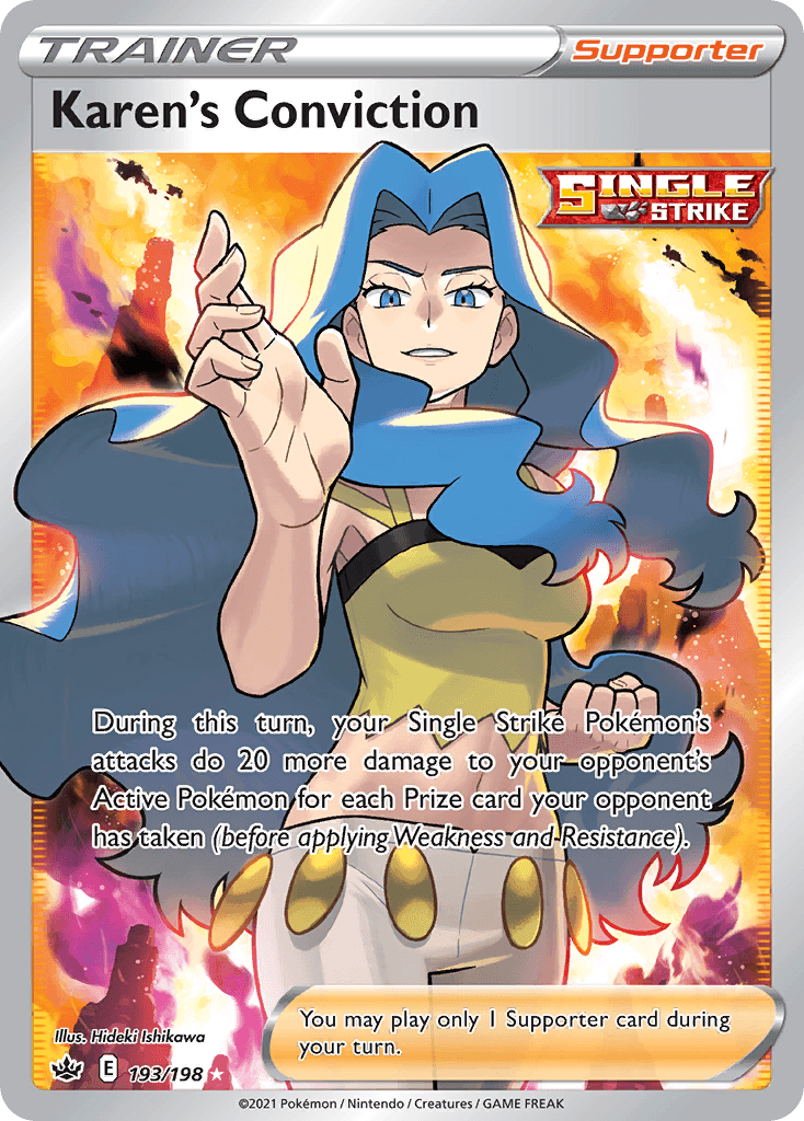 Karen's Conviction Chilling Reign card