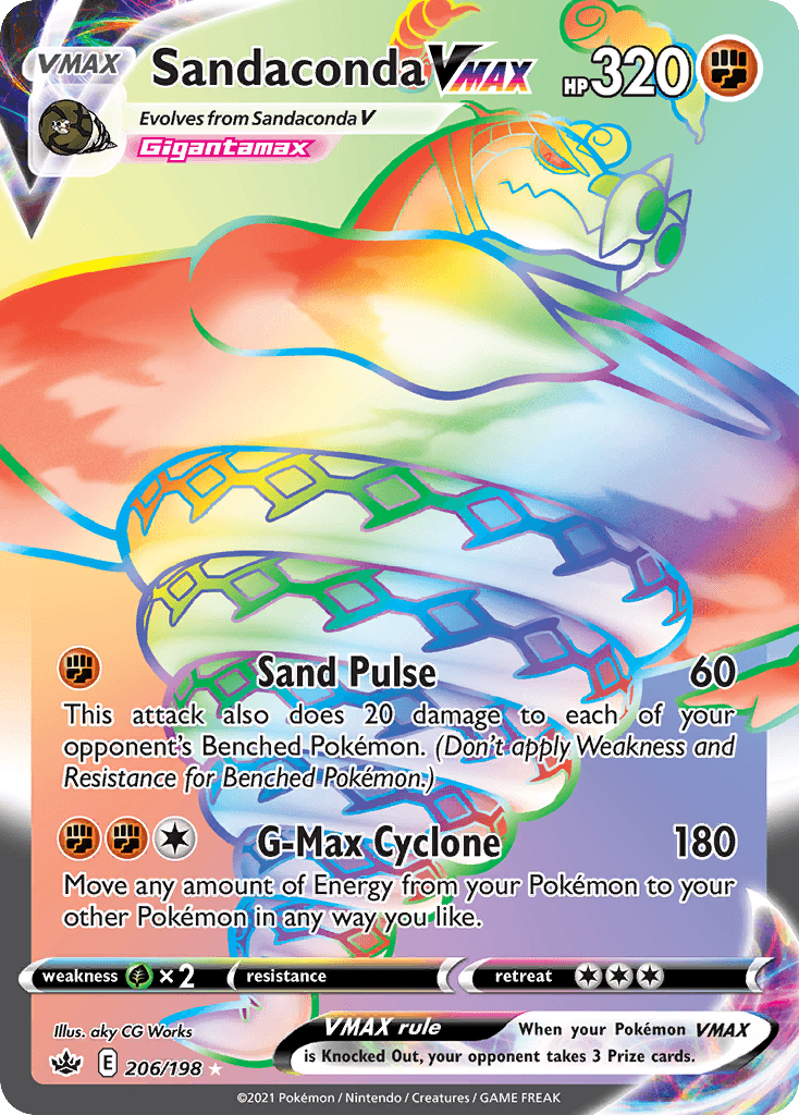 Sandaconda VMAX Chilling Reign card