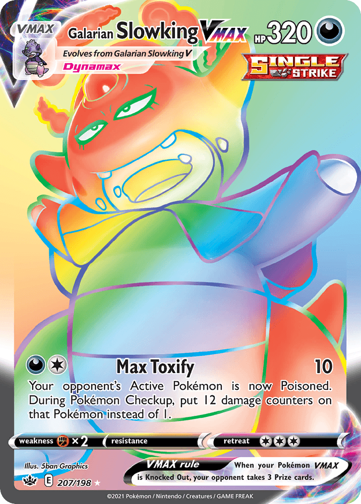 Galarian Slowking VMAX Chilling Reign card