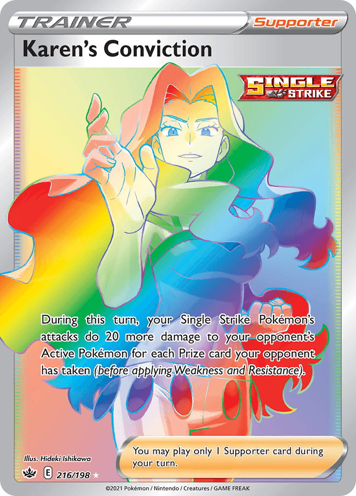 Karen's Conviction Chilling Reign card