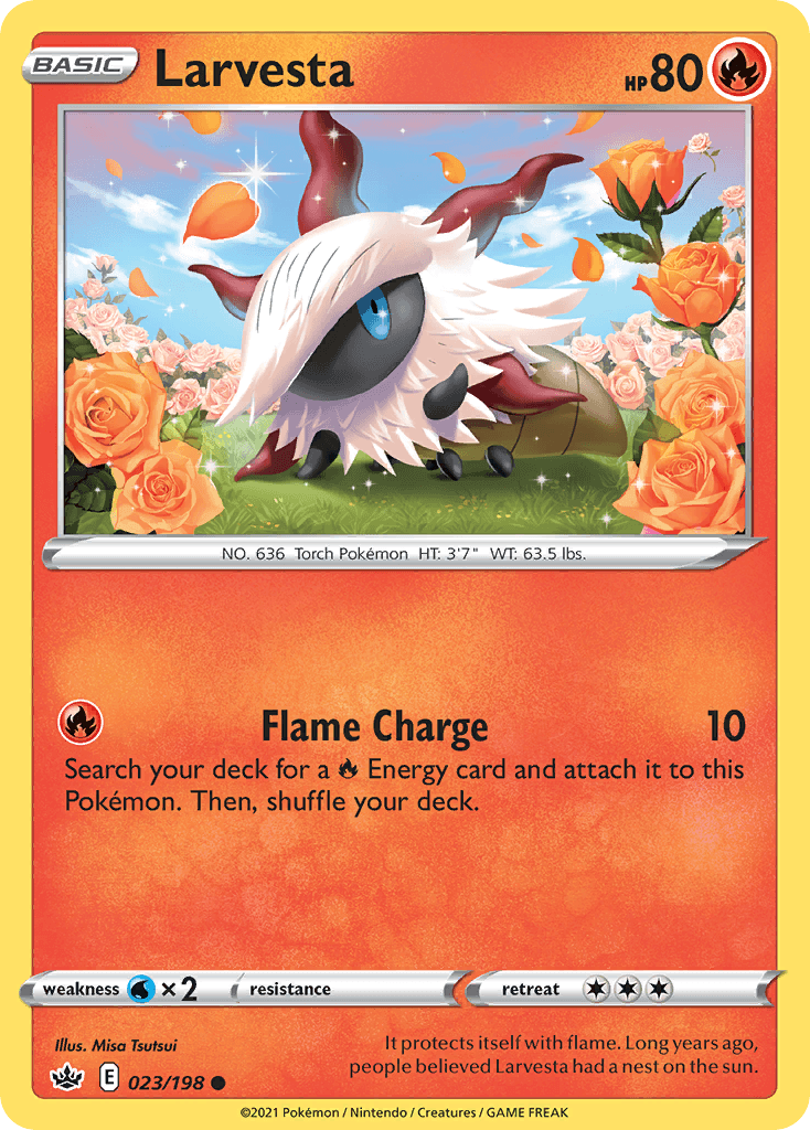Larvesta Chilling Reign card