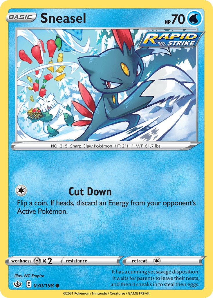 Sneasel Chilling Reign card