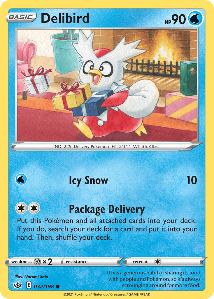 Delibird Chilling Reign card