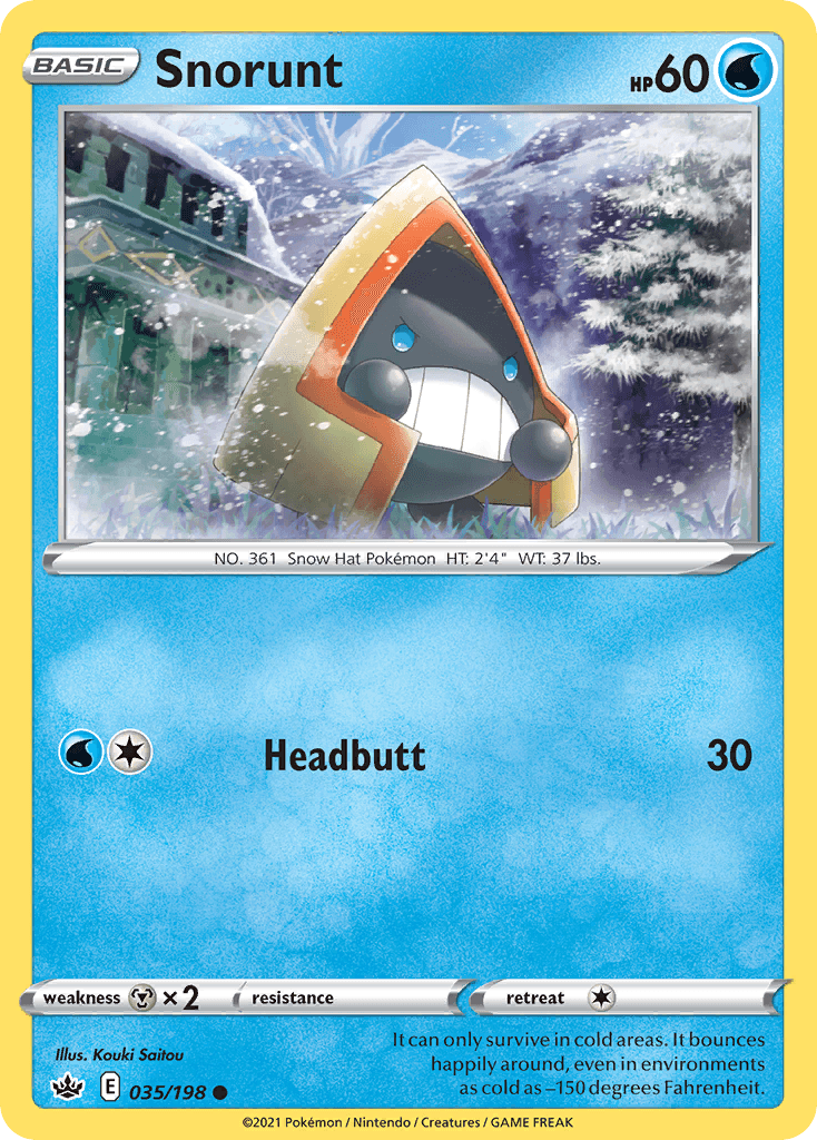 Snorunt Chilling Reign card