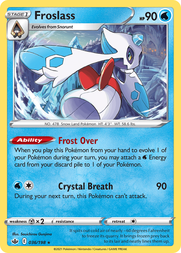 Froslass Chilling Reign card