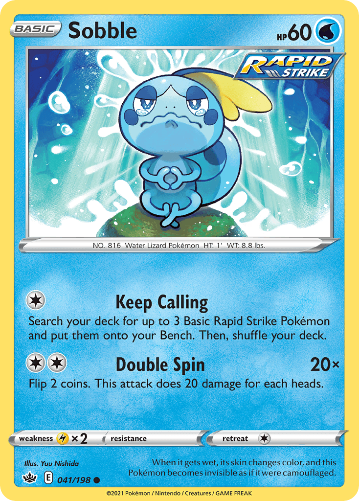 Sobble Chilling Reign card
