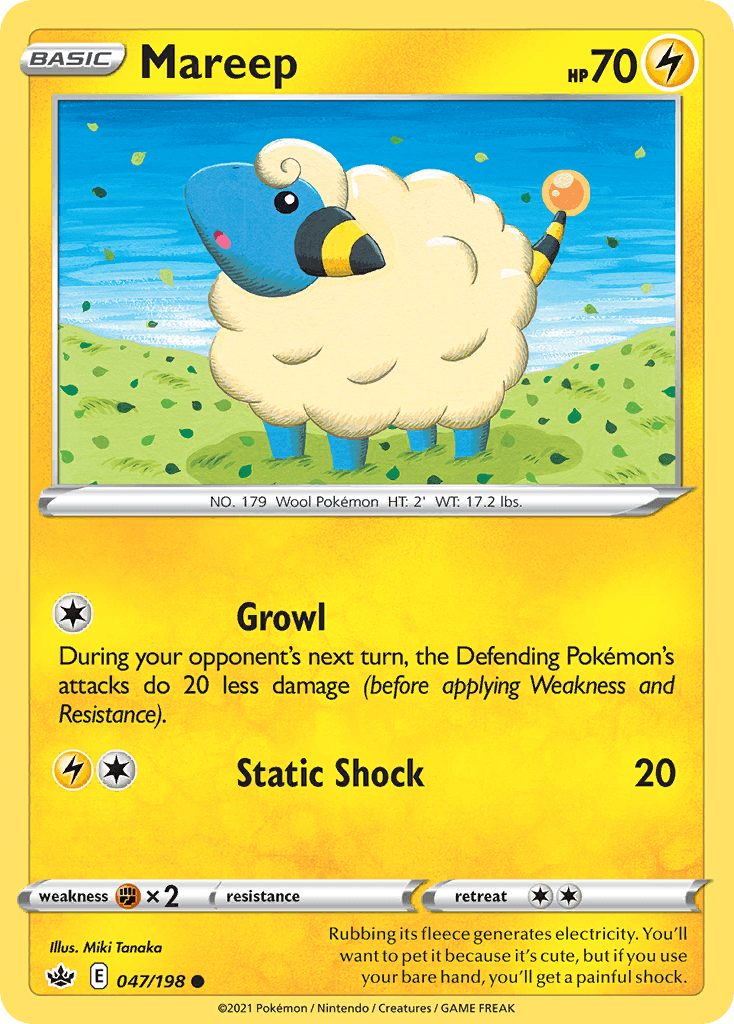 Mareep Chilling Reign card