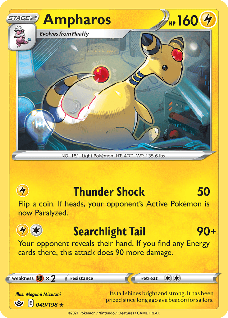 Ampharos Chilling Reign card