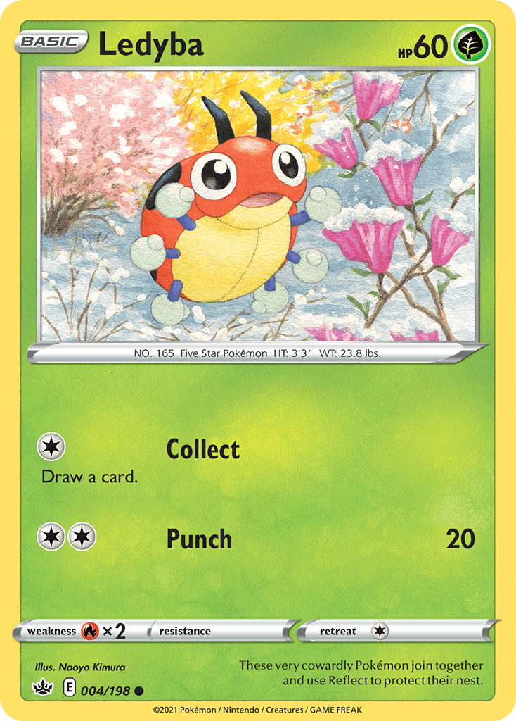 Ledyba Chilling Reign card