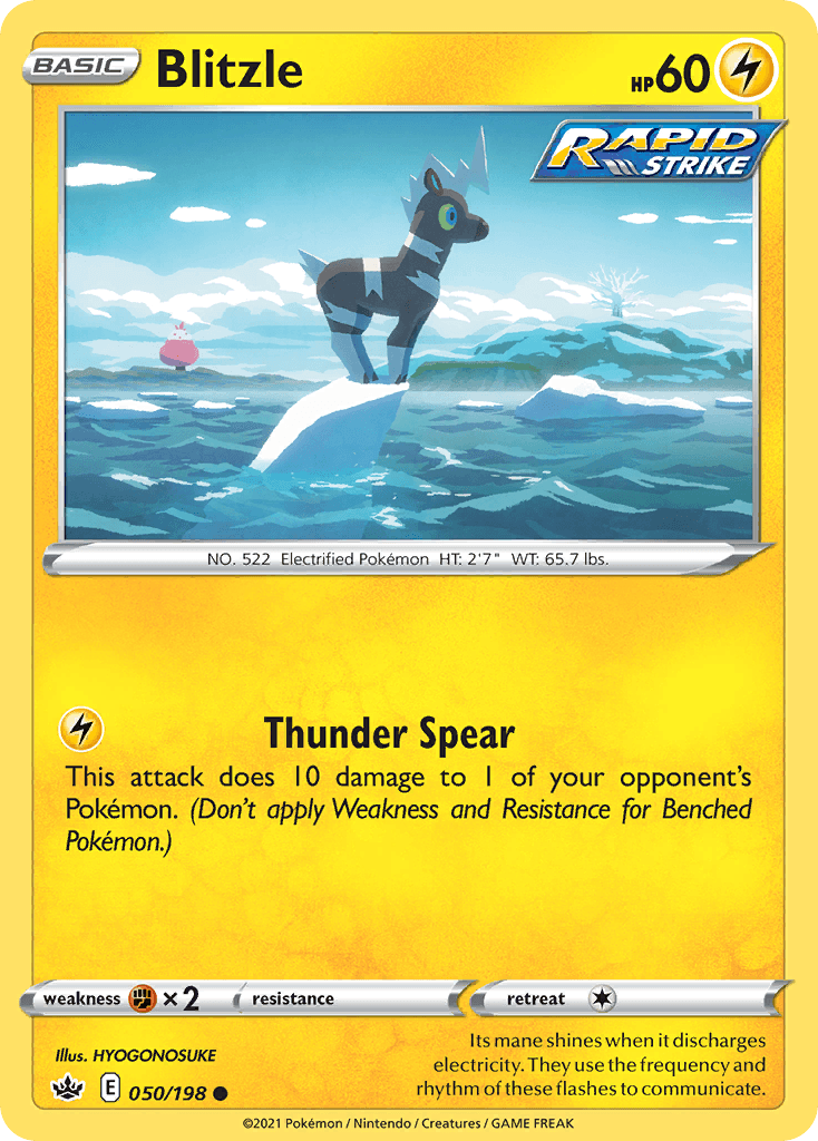 Blitzle Chilling Reign card