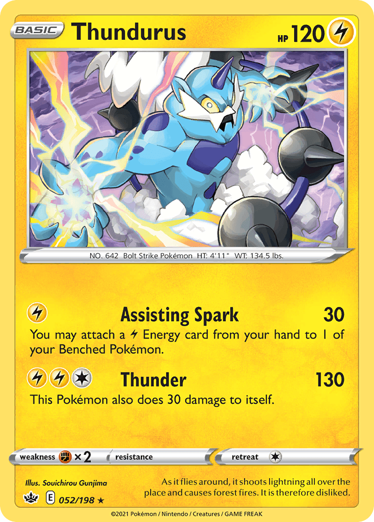Thundurus Chilling Reign card