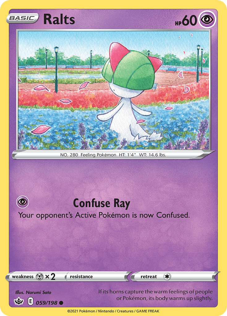 Ralts Chilling Reign card