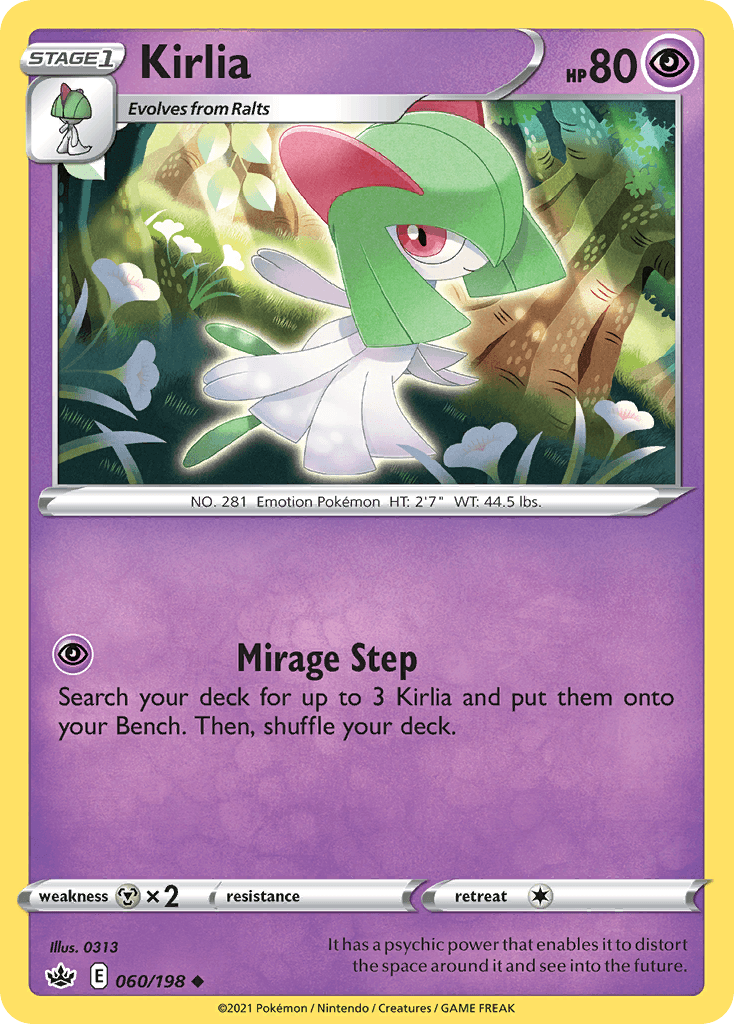 Kirlia Chilling Reign card