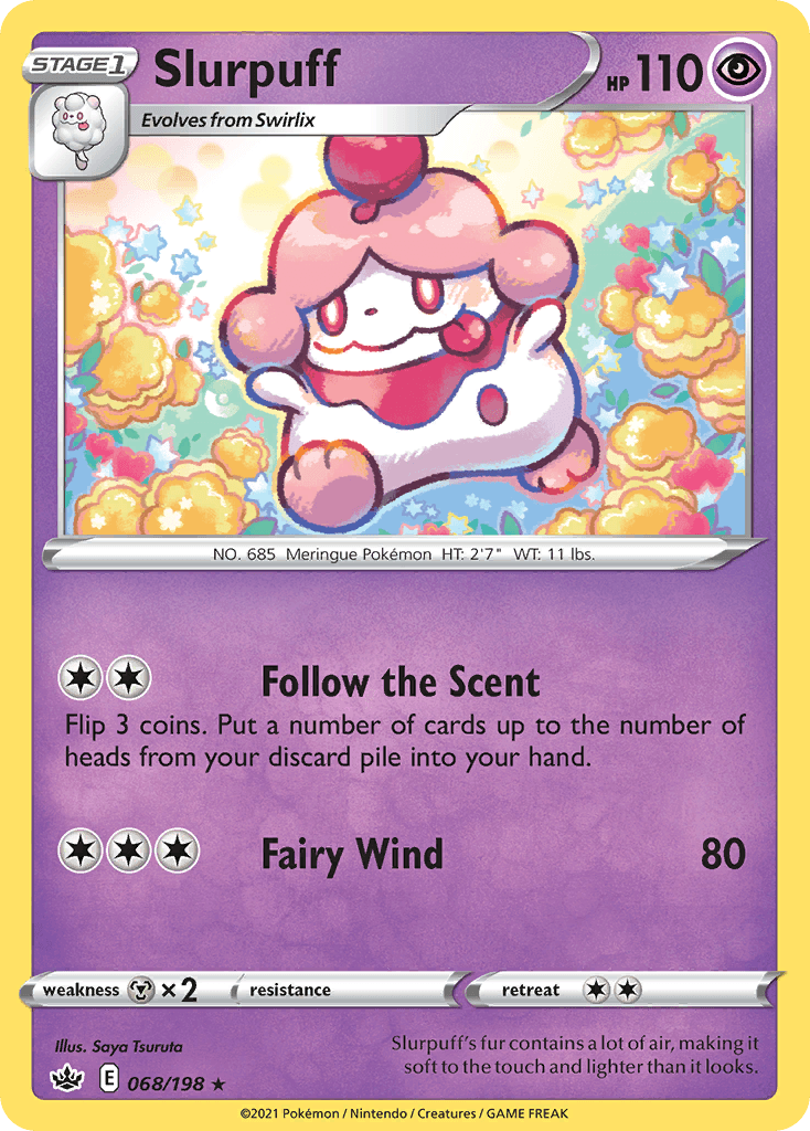 Slurpuff Chilling Reign card