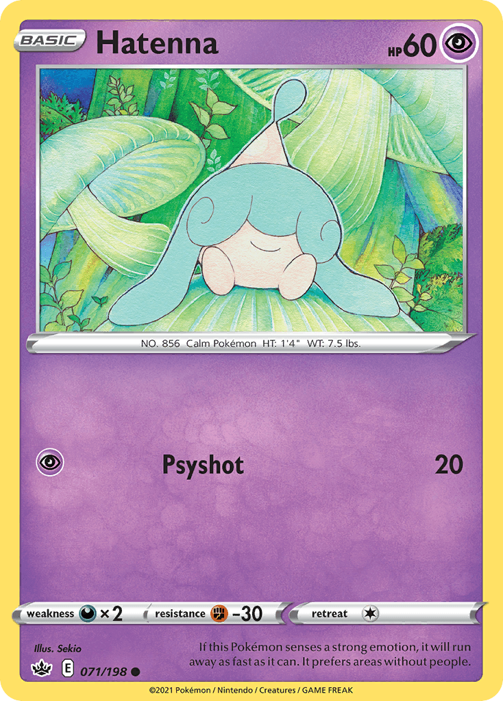 Hatenna Chilling Reign card