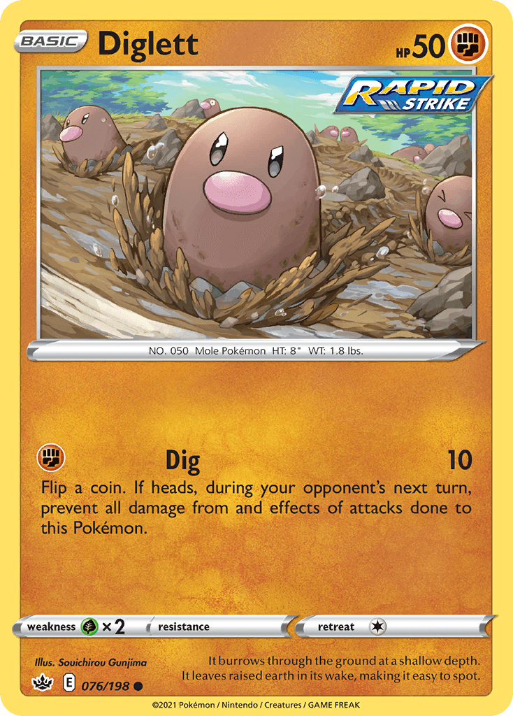 Diglett Chilling Reign card