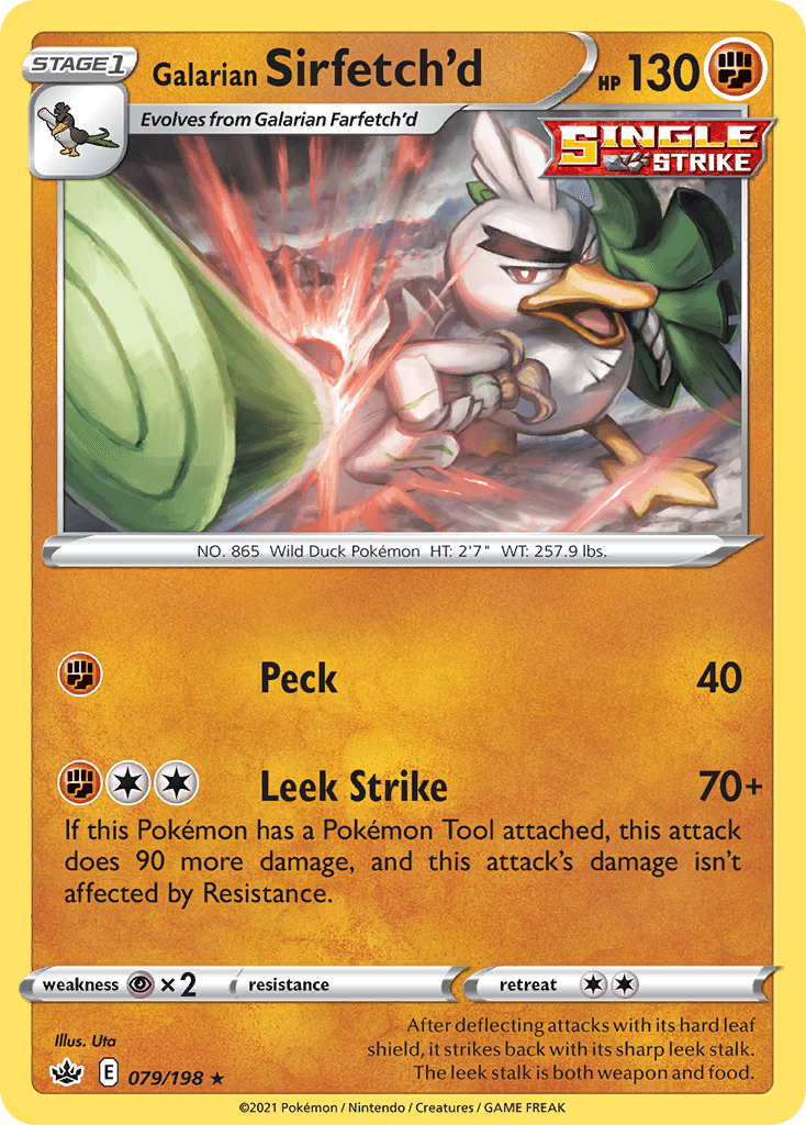 Galarian Sirfetch'd 宝可梦 card