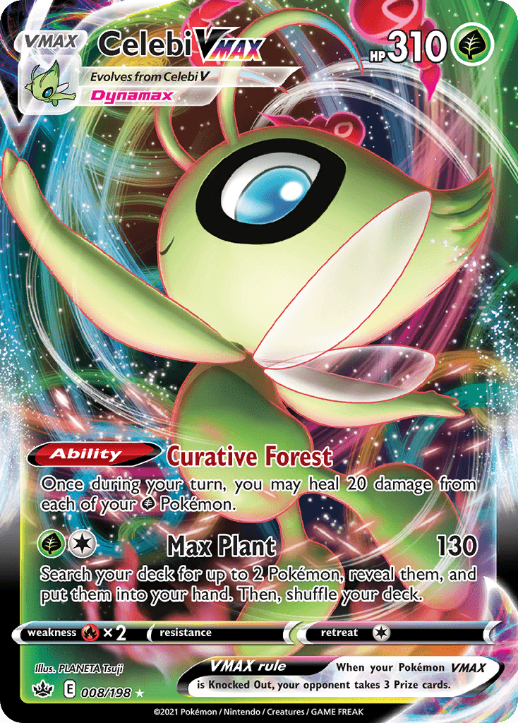 Celebi VMAX Chilling Reign card