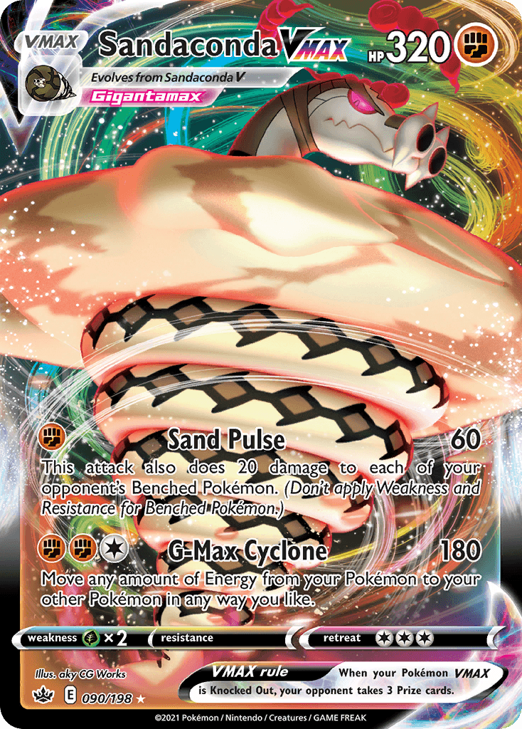 Sandaconda VMAX Chilling Reign card