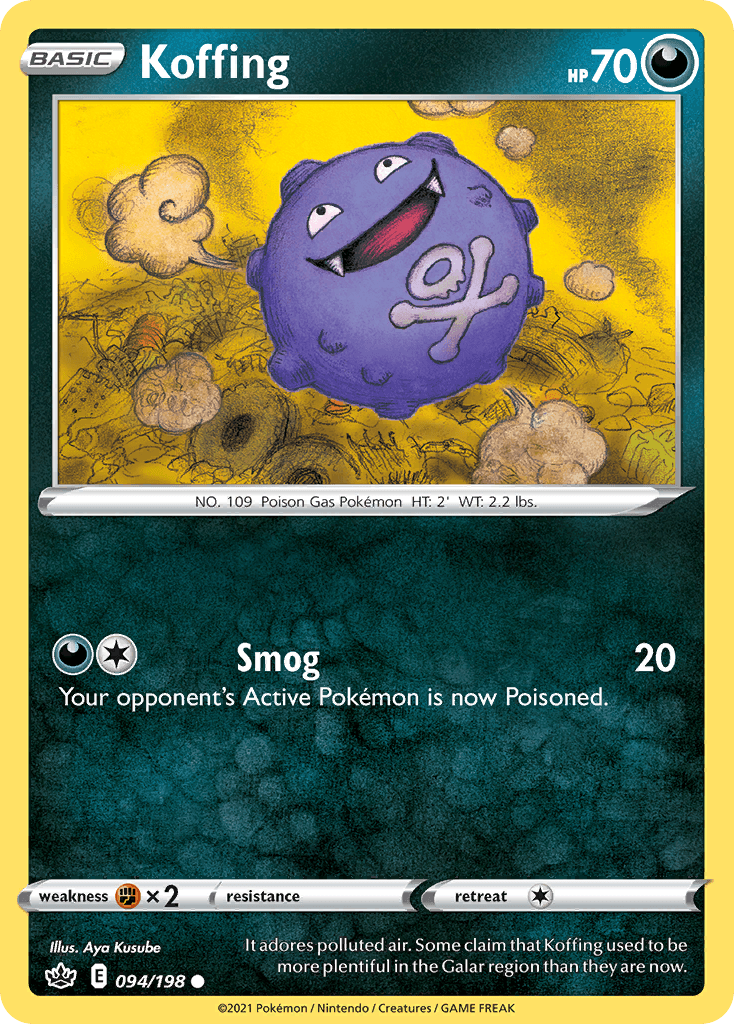 Koffing Chilling Reign card