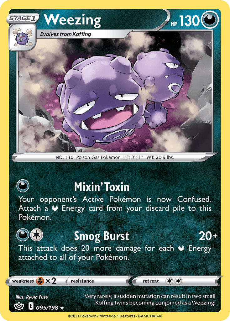 Weezing Chilling Reign card