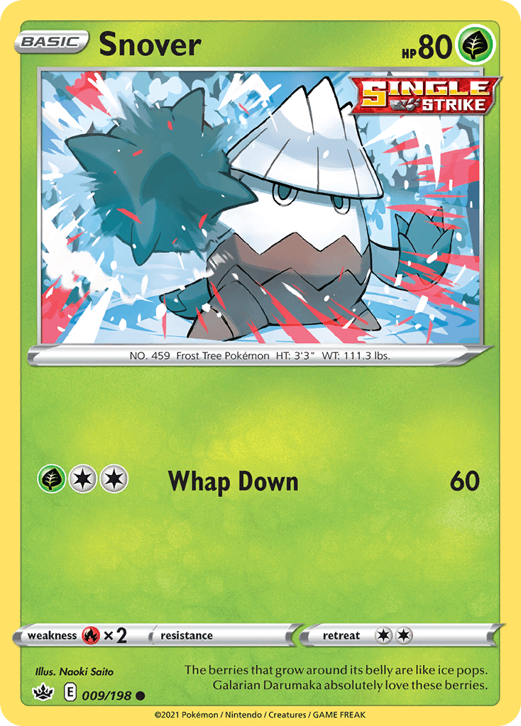 Snover Chilling Reign card