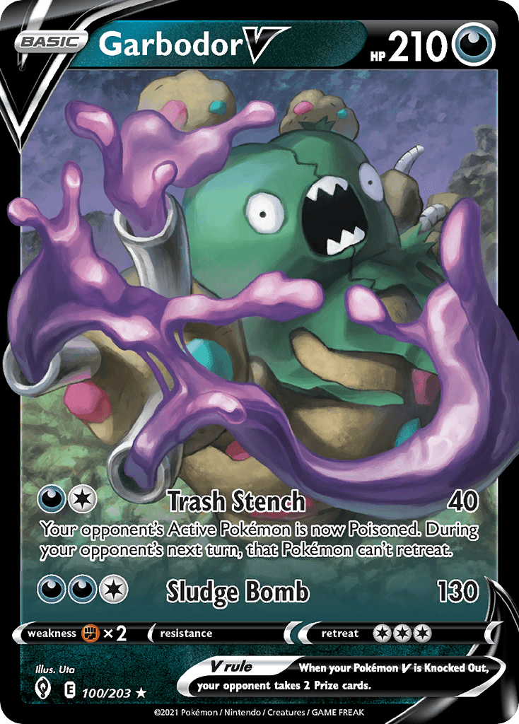 Garbodor V Evolving Skies card
