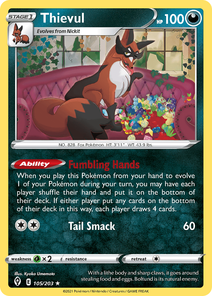 Thievul Evolving Skies card