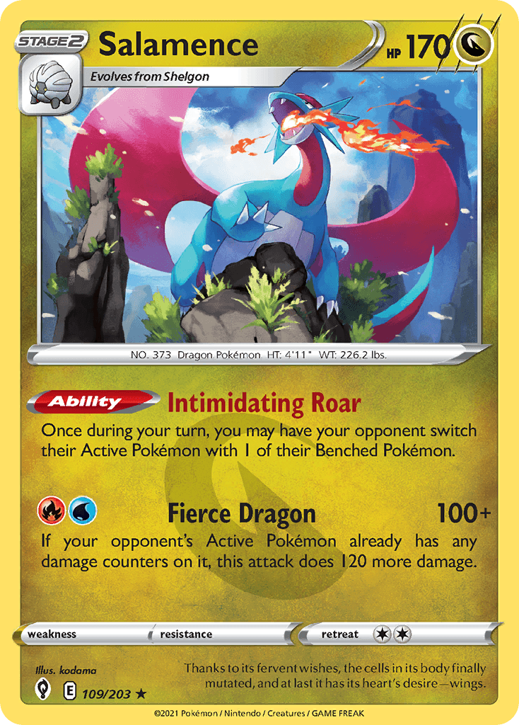 Salamence Evolving Skies card