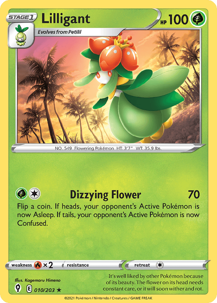 Lilligant Evolving Skies card