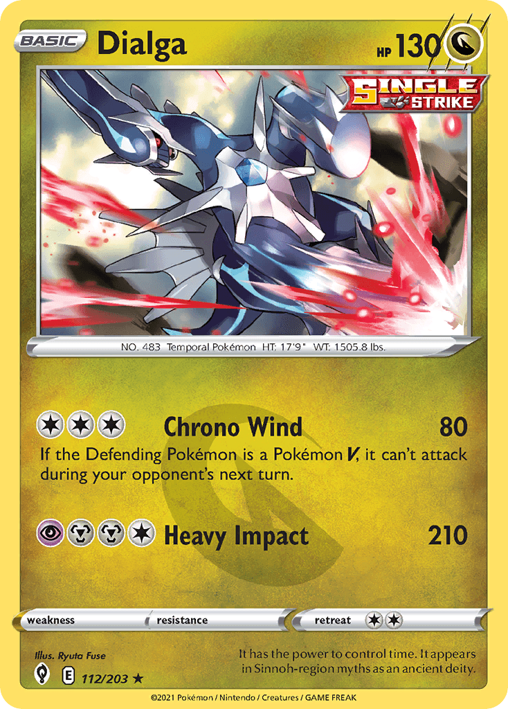 Dialga Evolving Skies card
