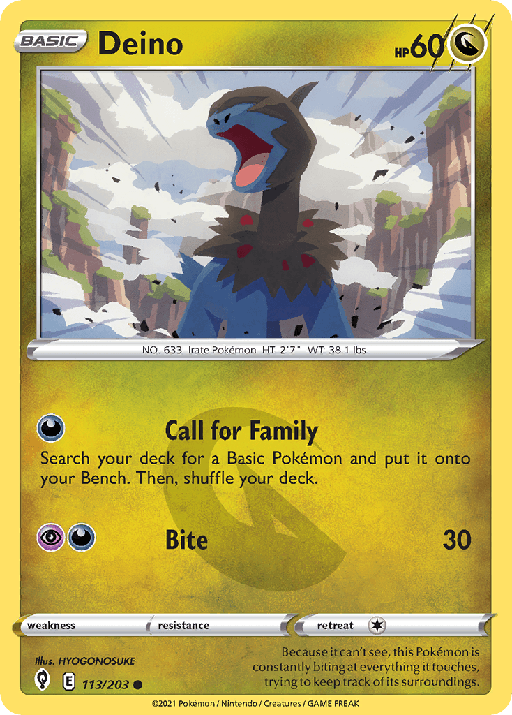 Deino Evolving Skies card