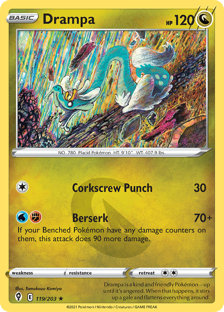 Drampa Evolving Skies card