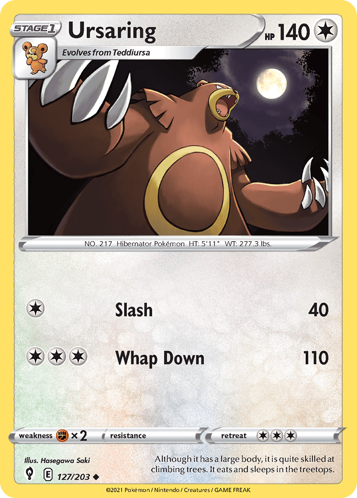 Ursaring Evolving Skies card