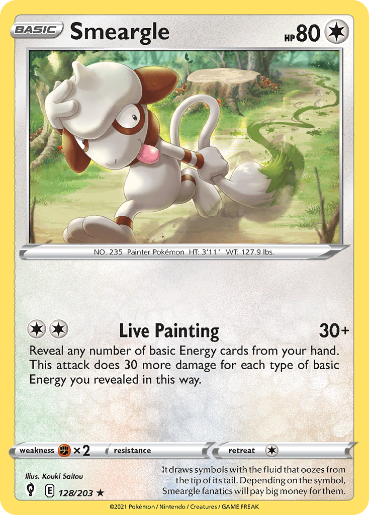 Smeargle Evolving Skies card