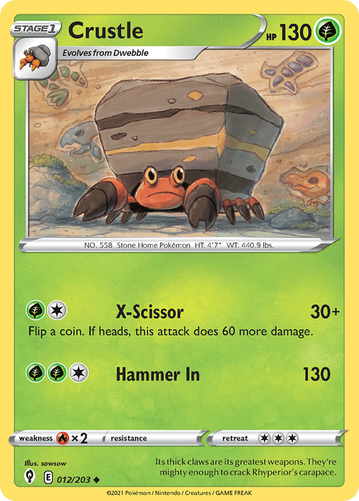 Crustle 宝可梦 card