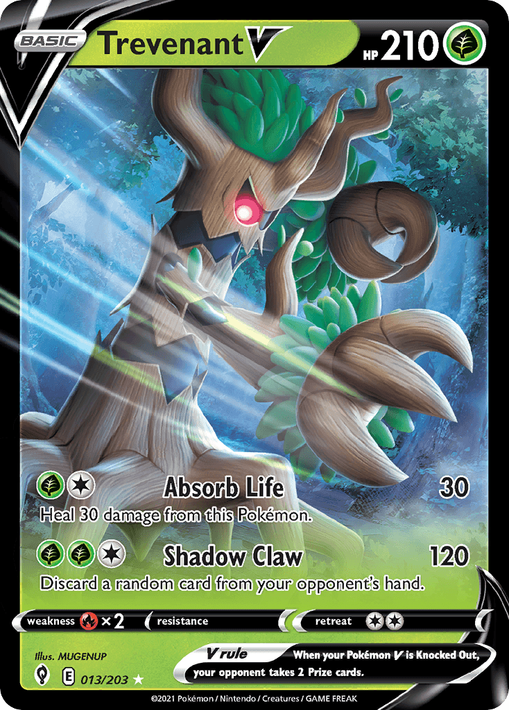 Trevenant V Evolving Skies card