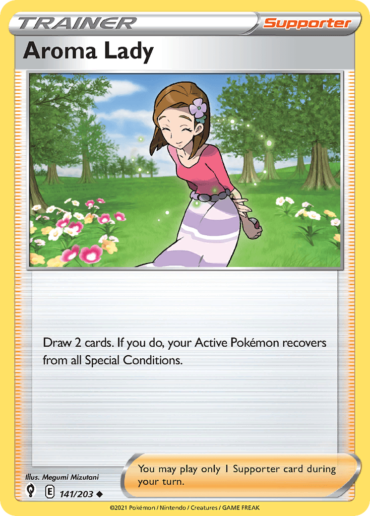 Aroma Lady Evolving Skies card